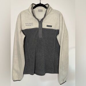 Columbia x New Glarus Cream Gray Fleece Pullover – L